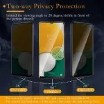 Vivo Y31 Anti-Spy Glass Screen Protector [2-Pack] – 9H Privacy Shield, Case-Friendly, UK Version