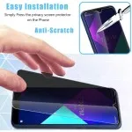 Privacy Screen Protector for Vivo Y33 2-Pack 9H Hard Tempered Glass, Anti-Spy and Anti-Scratch