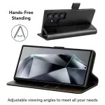 Samsung S24 Ultra & S24 Plus Leather Wallet Case – Magnetic Flip Cover with Card Holder | Free UK Delivery