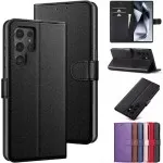 Samsung S24 Ultra & S24 Plus Leather Wallet Case – Magnetic Flip Cover with Card Holder | Free UK Delivery