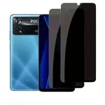 Xiaomi Poco X4 Pro 5G Privacy Screen Protector – 2 Pack Anti-Spy Tempered Glass with Anti-Glare