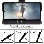 Samsung Galaxy S22, S22 Plus, S22 Ultra RFID Blocking Leather Wallet Case – Flip Folio Card Holder, Shockproof Phone Cover for Women & Men