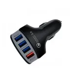 Car Charger USB 4 Port For All Mobiles Phones Qualcomm Charge 3.0