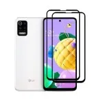 2-Pack 9D tempered glass  for LG Q52 ultra-clear HD view, smooth touch response, case-friendly
