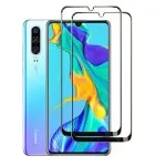 Ultra Thin 9D Glass Screen Protector for Huawei P30 – 2 Pack Scratch Resistant Design & Anti-Scratch Case Friendly Fit