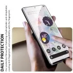 Waterproof & Dustproof Anti-Scratch 9D Tempered Glass Screen Protector for Google Pixel 6 Case-Friendly Fit