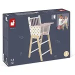 Janod Candy Chic Childs Wooden Chair – High Chair for Dolls & Toys, J05888