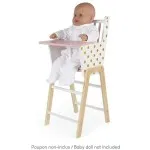 Janod Candy Chic Childs Wooden Chair – High Chair for Dolls & Toys, J05888