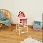 Janod Candy Chic Childs Wooden Chair – High Chair for Dolls & Toys, J05888