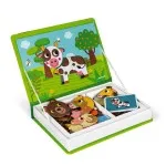 Janod Magnetibook – Animals Magnetic Educational Toy with 30 Magnets & 10 Cards, J02723