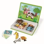 Janod Magnetibook – Animals Magnetic Educational Toy with 30 Magnets & 10 Cards, J02723
