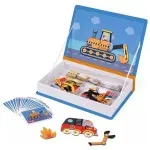 Janod Magneti’Book Racers J02715 – 50 Magnetic Pieces & 18 Cards Educational Toy