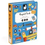 Janod Magneti’Book Racers J02715 – 50 Magnetic Pieces & 18 Cards Educational Toy