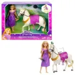 Disney Princess Rapunzel Doll & Maximus Horse Set – With Pascal Figure