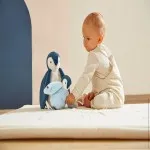 Kaloo Penguin Cuddly Toys K212000 – 2 Piece Soft Plush Set, Blue 15cm & 25cm Baby Gift