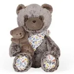 Kaloo K971002 Plush Papa Bear Oscar with Baby – Linoo Soft Toy 36cm, Gift Boxed