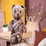 Kaloo K971002 Plush Papa Bear Oscar with Baby – Linoo Soft Toy 36cm, Gift Boxed