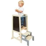 Janod Wooden Learning Tower – Adjustable Heights for Toddlers J09640