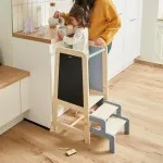 Janod Wooden Learning Tower – Adjustable Heights for Toddlers J09640