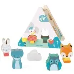 Janod J05150 Toddler Shape Sorter – 6 Piece Wooden Educational Toy 18+ Months