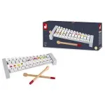 Janod Confetti Xylophone for Toddlers – Wooden Musical Toy 2+ Years J07604