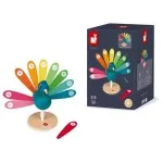 Janod Wooden Educational Peacock – Numbers & Colours Learning Toy UK J08040