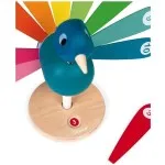 Janod Wooden Educational Peacock – Numbers & Colours Learning Toy UK J08040