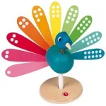 Janod Wooden Educational Peacock – Numbers & Colours Learning Toy UK J08040