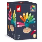 Janod Wooden Educational Peacock – Numbers & Colours Learning Toy UK J08040