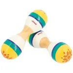 Janod Double Maracas – Kids’ Musical Toy, Multicoloured Instrument