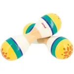 Janod Double Maracas – Kids’ Musical Toy, Multicoloured Instrument