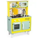 Janod J06564 Happy Day Wooden Play Kitchen – Children’s Cooker with Accessories UK