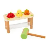 Janod Farm Tap Tap Vegetables J03309 – Wooden Hammer Game for Toddlers (12m+)