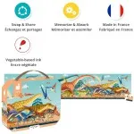 Janod Children’s Dinosaur Jigsaw Puzzle – 100 Pieces of Prehistoric Fun J05831