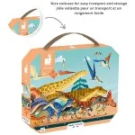 Janod Children’s Dinosaur Jigsaw Puzzle – 100 Pieces of Prehistoric Fun J05831