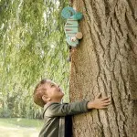 Janod Tropik Pull-Along Chameleon – Wooden Walking Toy for Toddlers (12m+) J08264