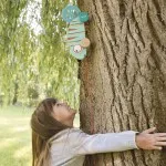 Janod Tropik Pull-Along Chameleon – Wooden Walking Toy for Toddlers (12m+) J08264