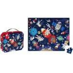 Janod Rocket Jigsaw UK – 54 Piece Children’s Puzzle with Carry Case J02545