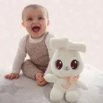 PEEKAPETS White Bunny Plush Toy – Interactive Wiggle Ears Soft Toy for Kids UK ‎906785