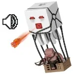 Mattel Minecraft Ghast Blast Attack Toy – Action Figure with Projectile & Piglin