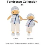 Kaloo Eli Soft Fabric Doll – 25cm Tendresse Rag Doll with Gift Ribbon for Baby Gift UK K200012