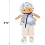 Kaloo Eli Soft Fabric Doll – 25cm Tendresse Rag Doll with Gift Ribbon for Baby Gift UK K200012