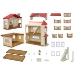 Sylvanian Families 5708 Red Roof Dollhouse – Country Home with Secret Room
