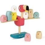 Janod Zigolos Flamingo Wooden Toy – Concentration & Balance Game Ages 3+