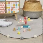 Janod Zigolos Flamingo Wooden Toy – Concentration & Balance Game Ages 3+