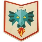 Janod Dragon Knight Wooden Pretend Play Set | Shield & Sword for Children 3+