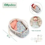 LILLIPUTIENS Party Batman Flowers Doll Basket | Toy for Nurturing & Imaginative Play