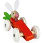 Janod Wooden Car | Push Toy for Early Learning & Motor Skills Development