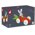 Janod Wooden Car | Push Toy for Early Learning & Motor Skills Development