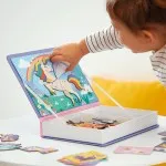 Janod Magneti’Book Unicorn – 44 Magnets and 10 Cards | Educational Toy J02584